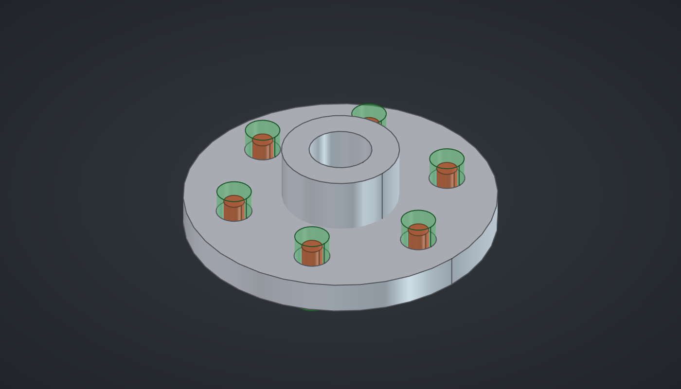 Flange with tolerance zones