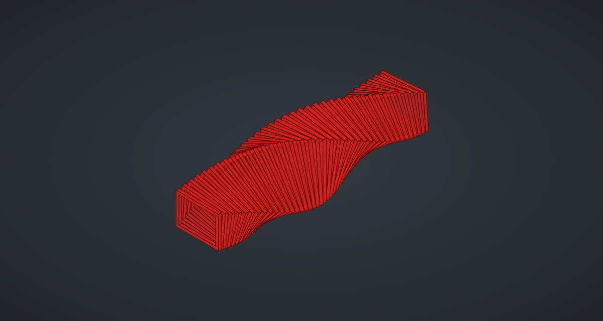 The red preview of the frame tunnel