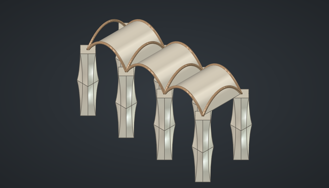 Gaudí double-twist columns