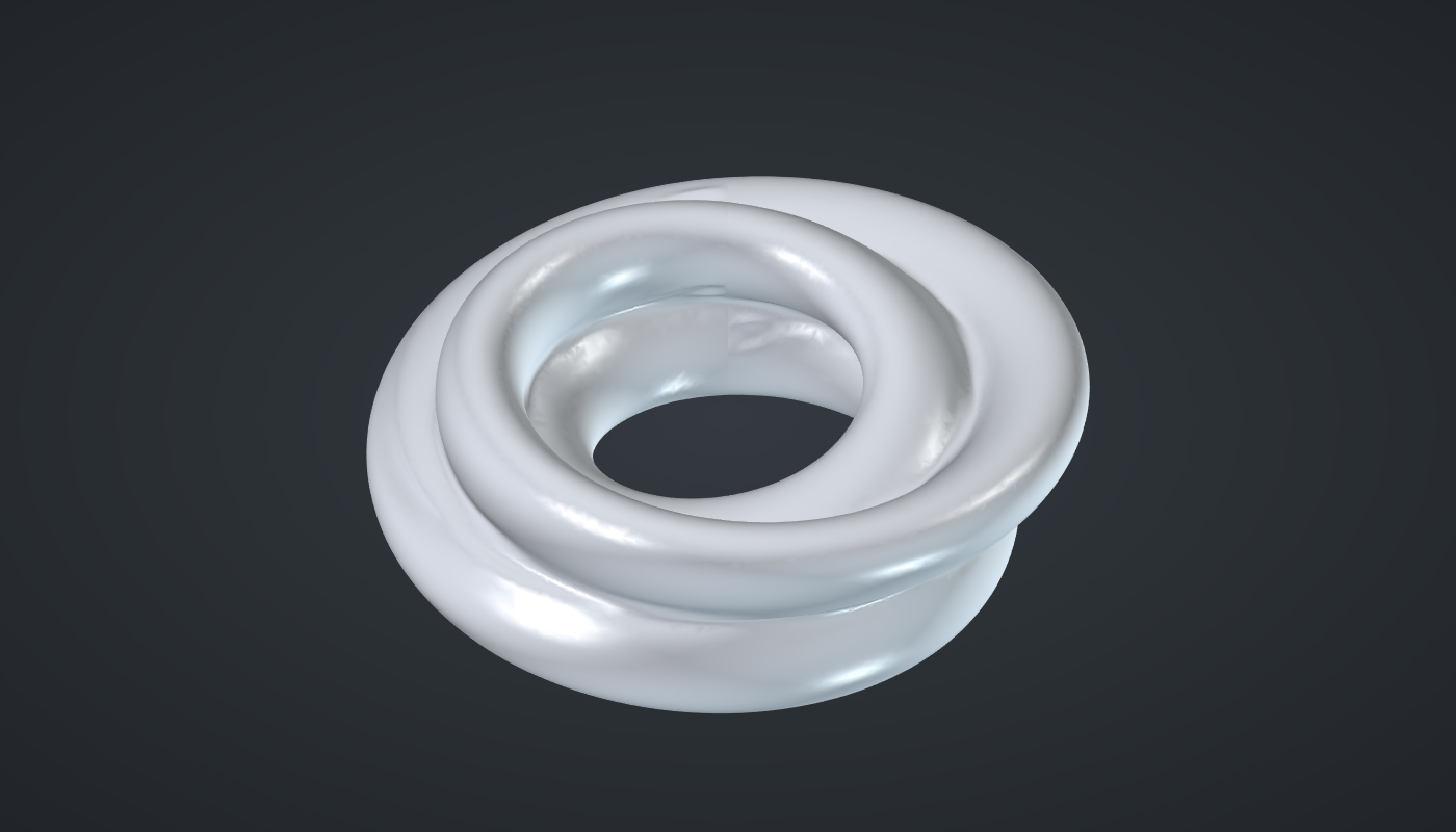 Twisted lobed ring