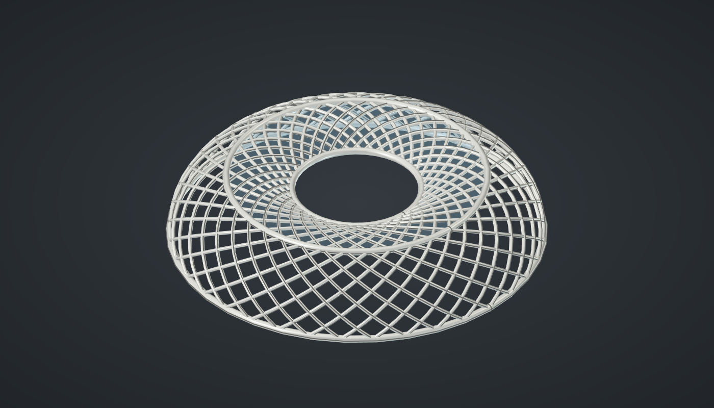 Woven-bowl stadium roof