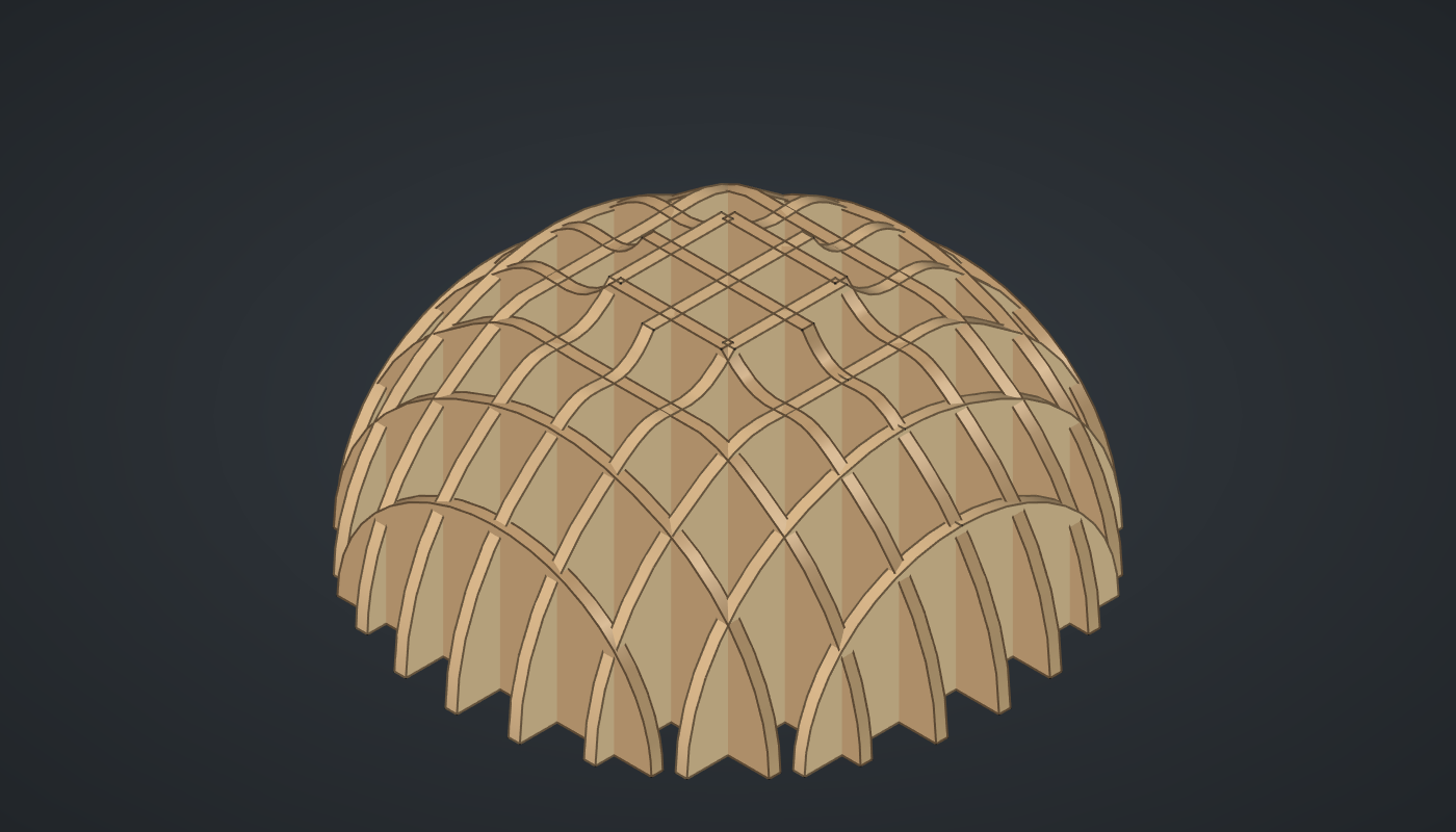 Waffle dome