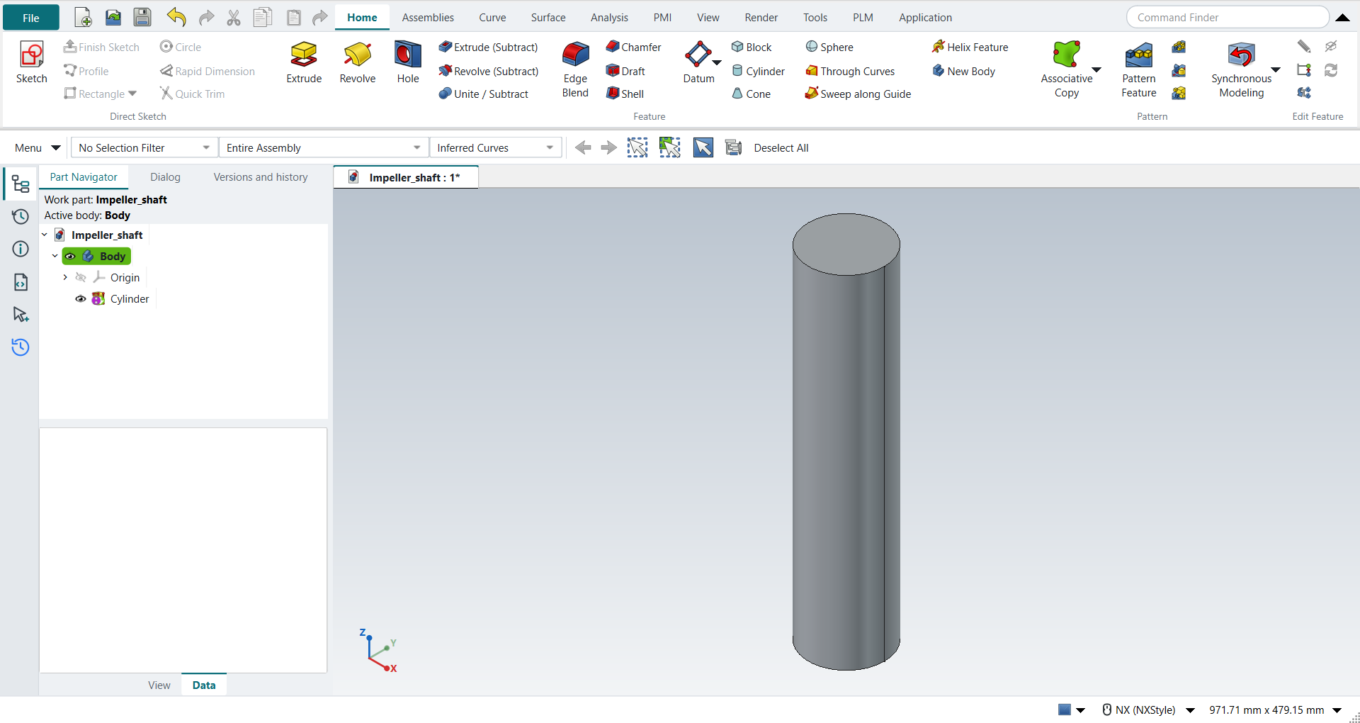 The first cylinder