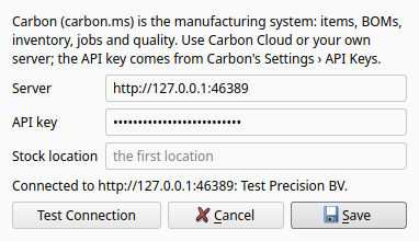 Manufacturing Connection: server