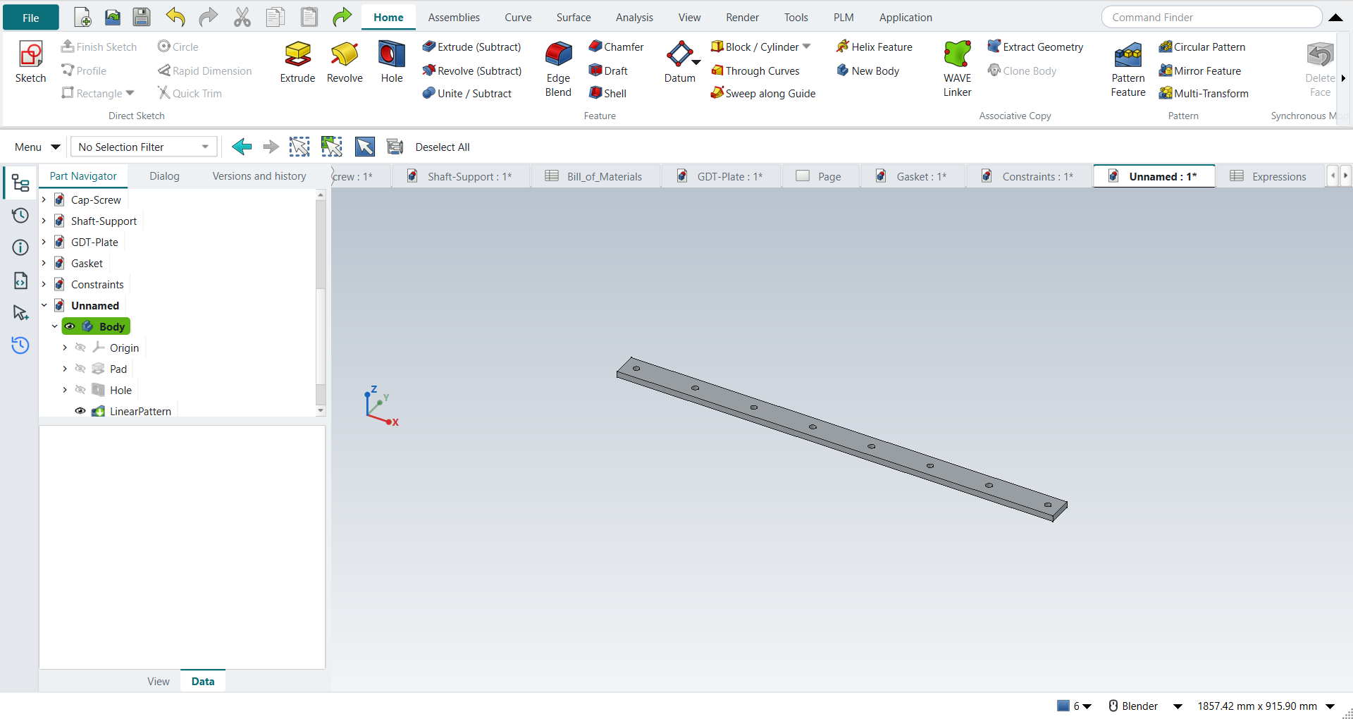 The flat bar in configuration B